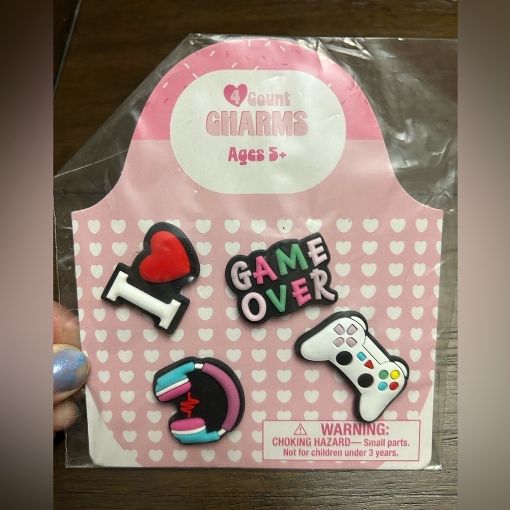 Game Over Shoe Charms Set